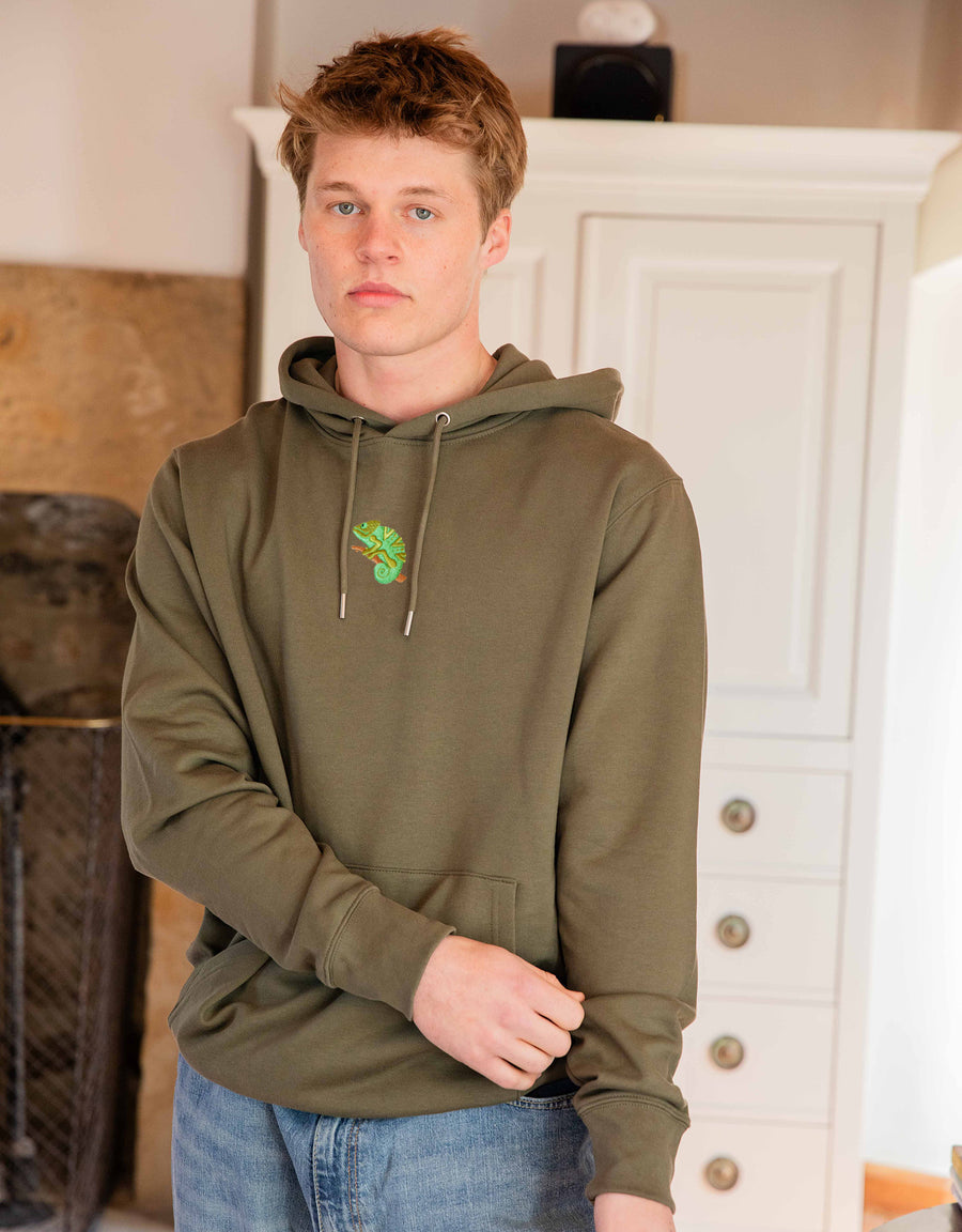 Chameleon Embroidered Unisex Hoodie
