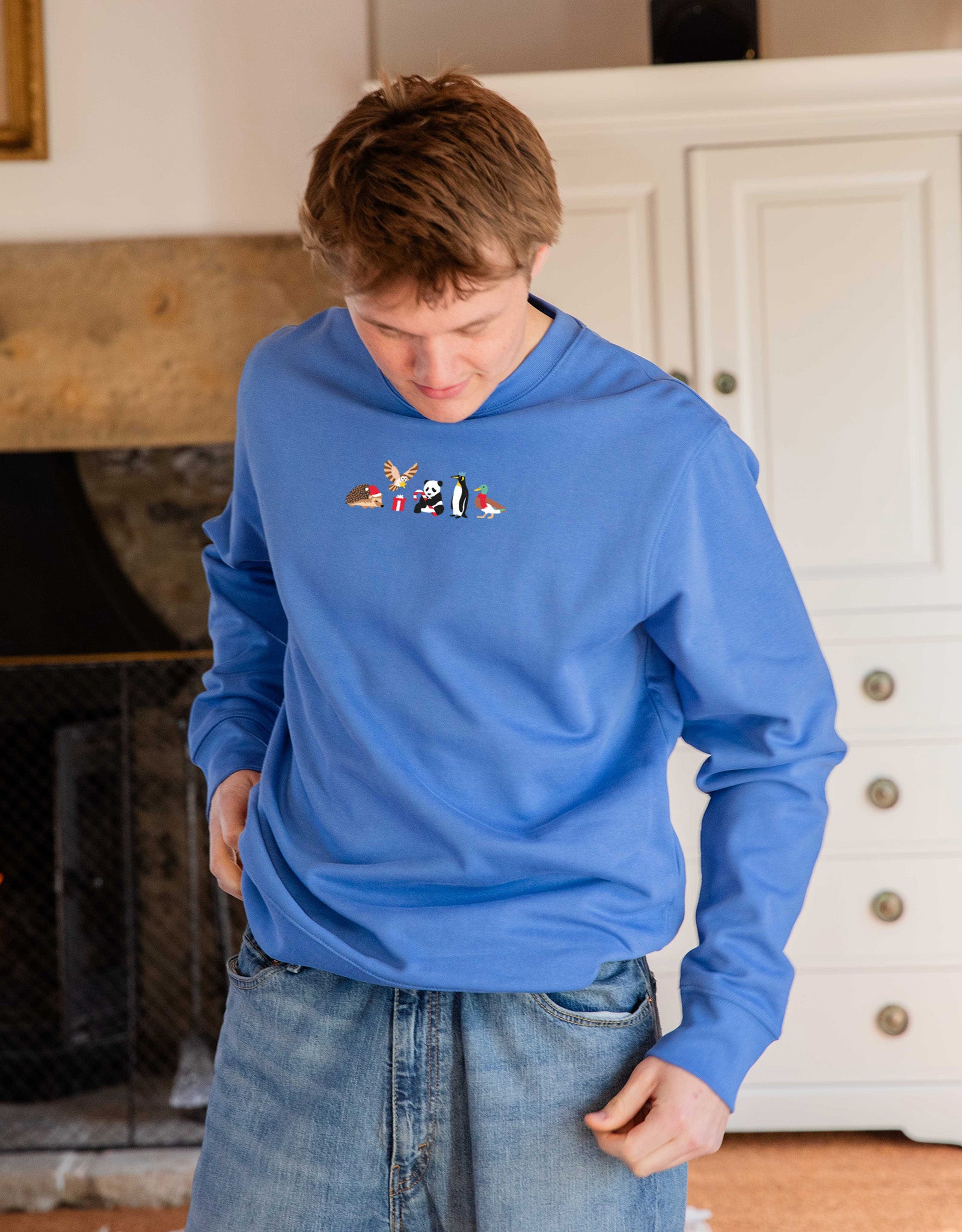Christmas Embroidered Unisex Sweatshirt