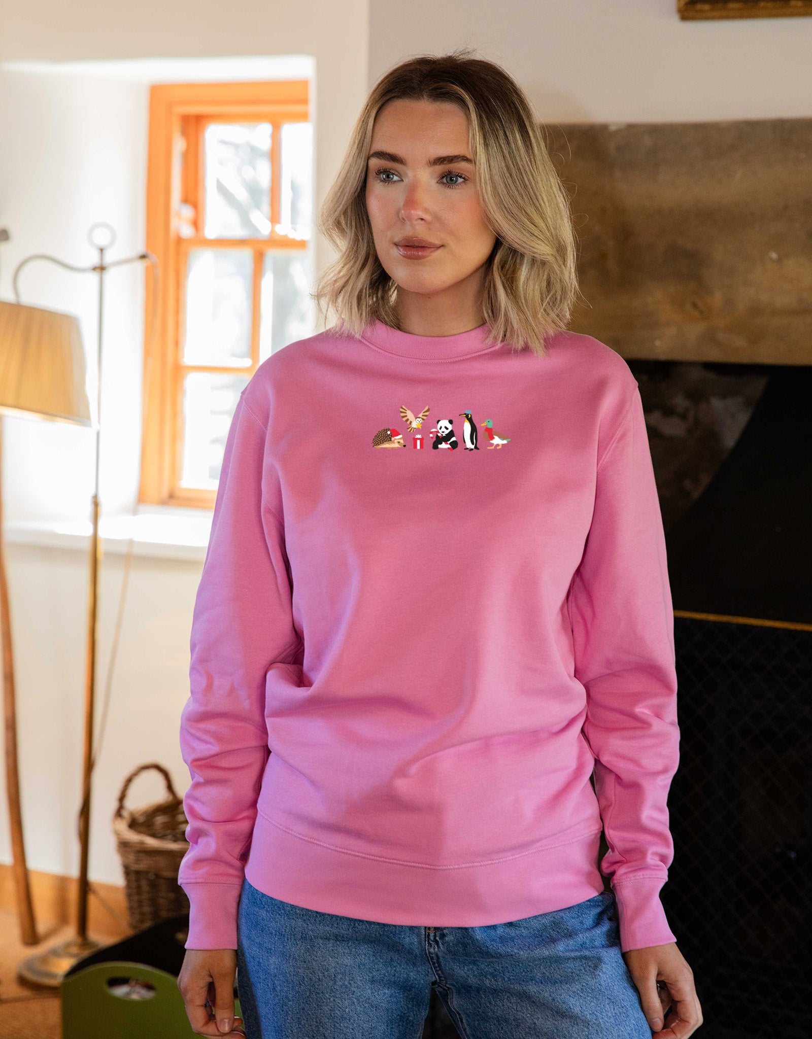 Christmas Embroidered Unisex Sweatshirt
