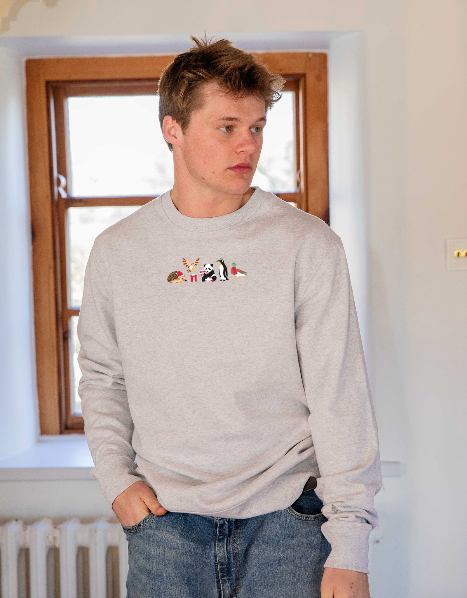 Christmas Embroidered Unisex Sweatshirt