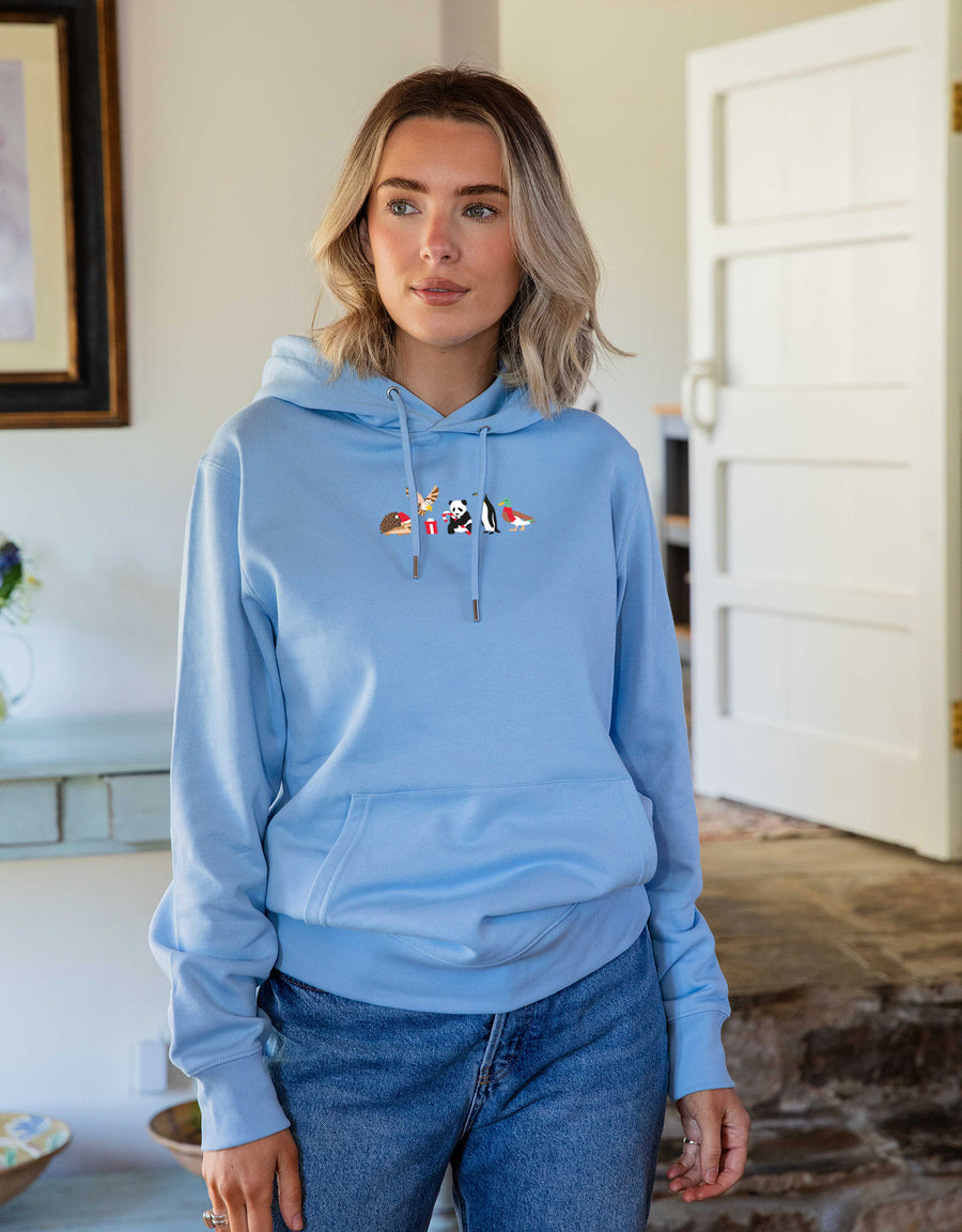 Christmas Embroidered Unisex Hoodie