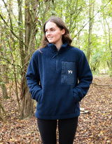 Cow 1/4 Zip Recycled Polyester Fleece