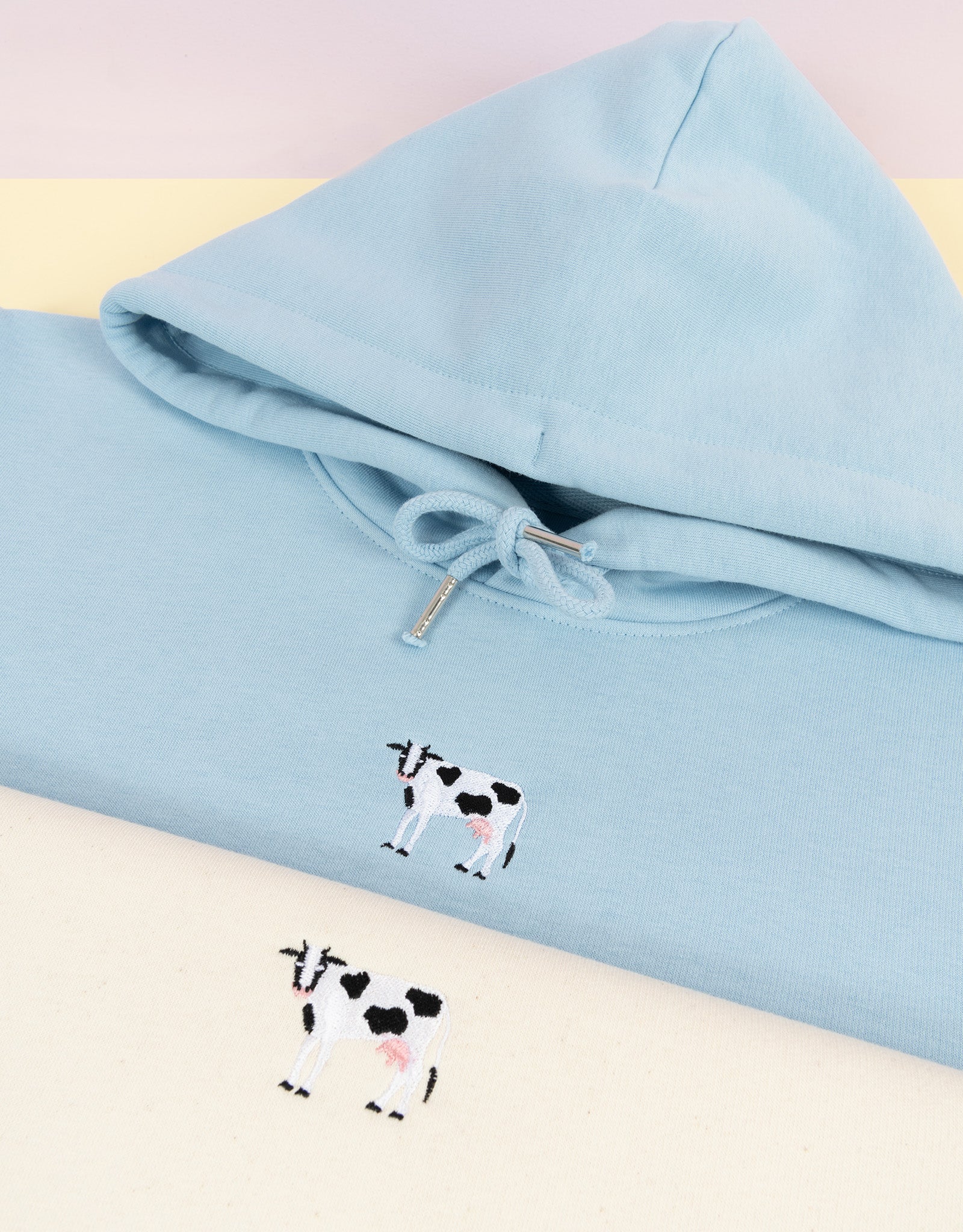 Cow Embroidered Fold-Top Backpack