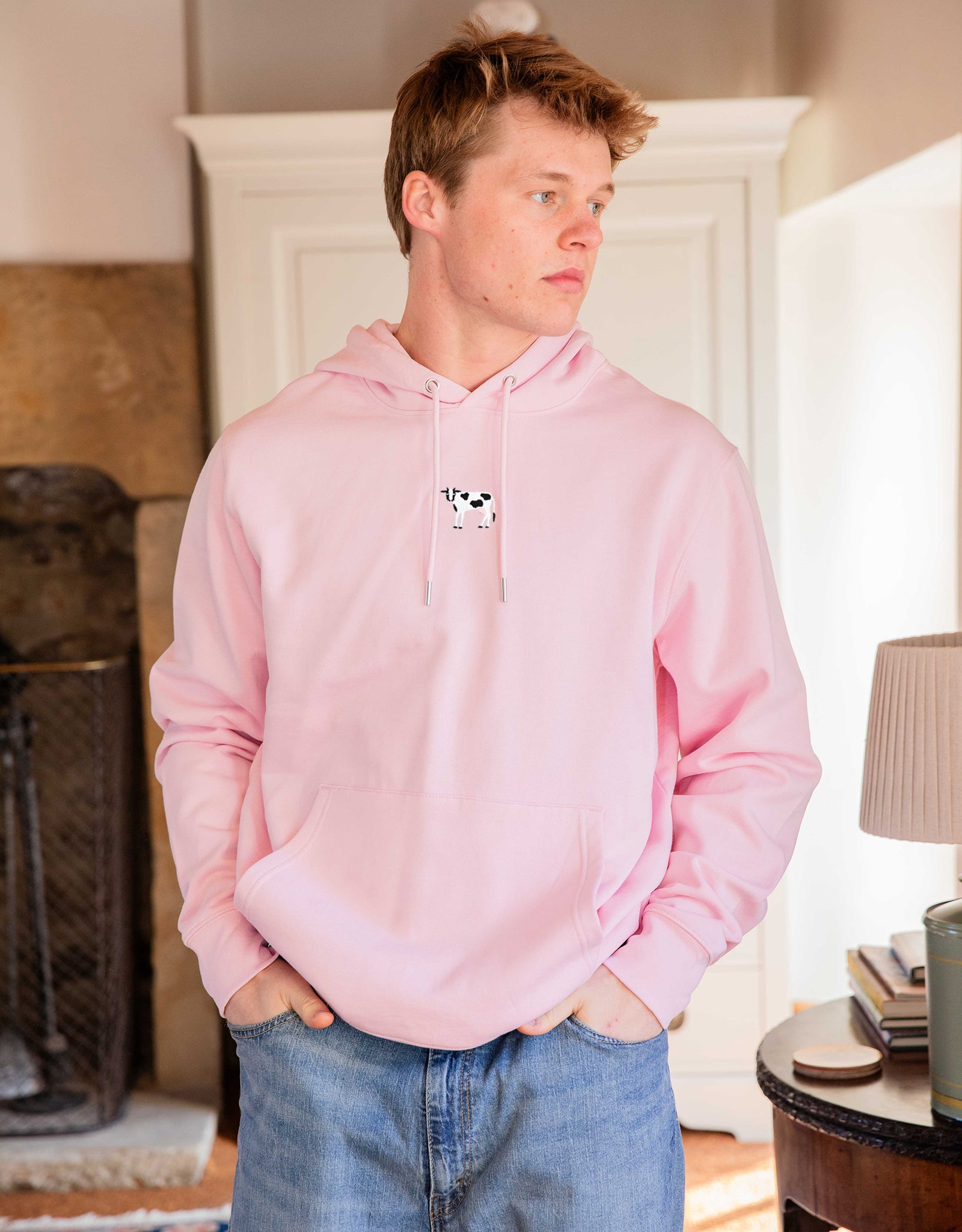 Cow Embroidered Unisex Hoodie