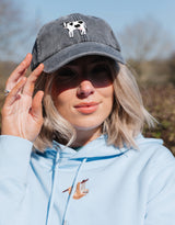 Cow Embroidered Vintage Cap