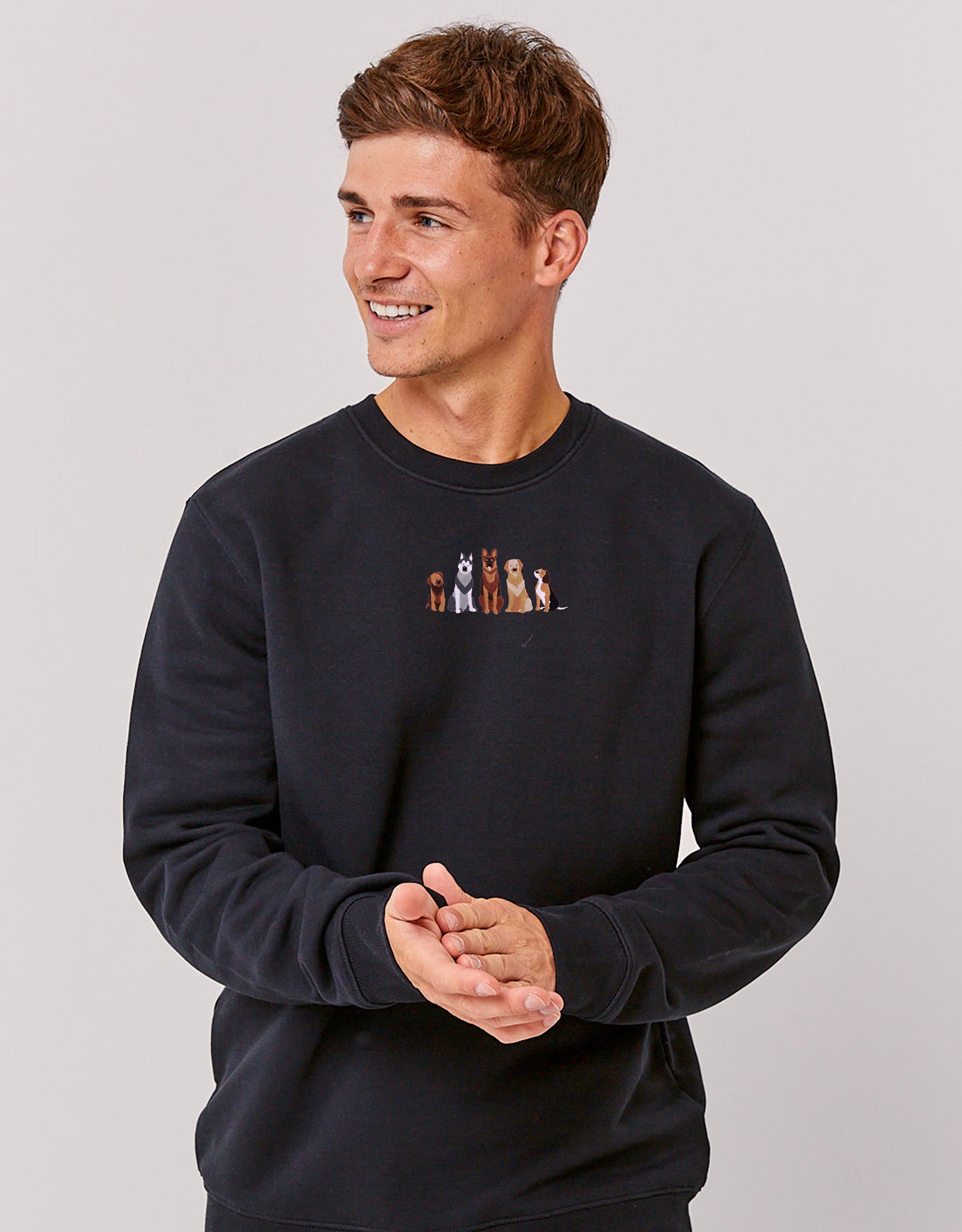 Dogs Embroidered Unisex Sweatshirt