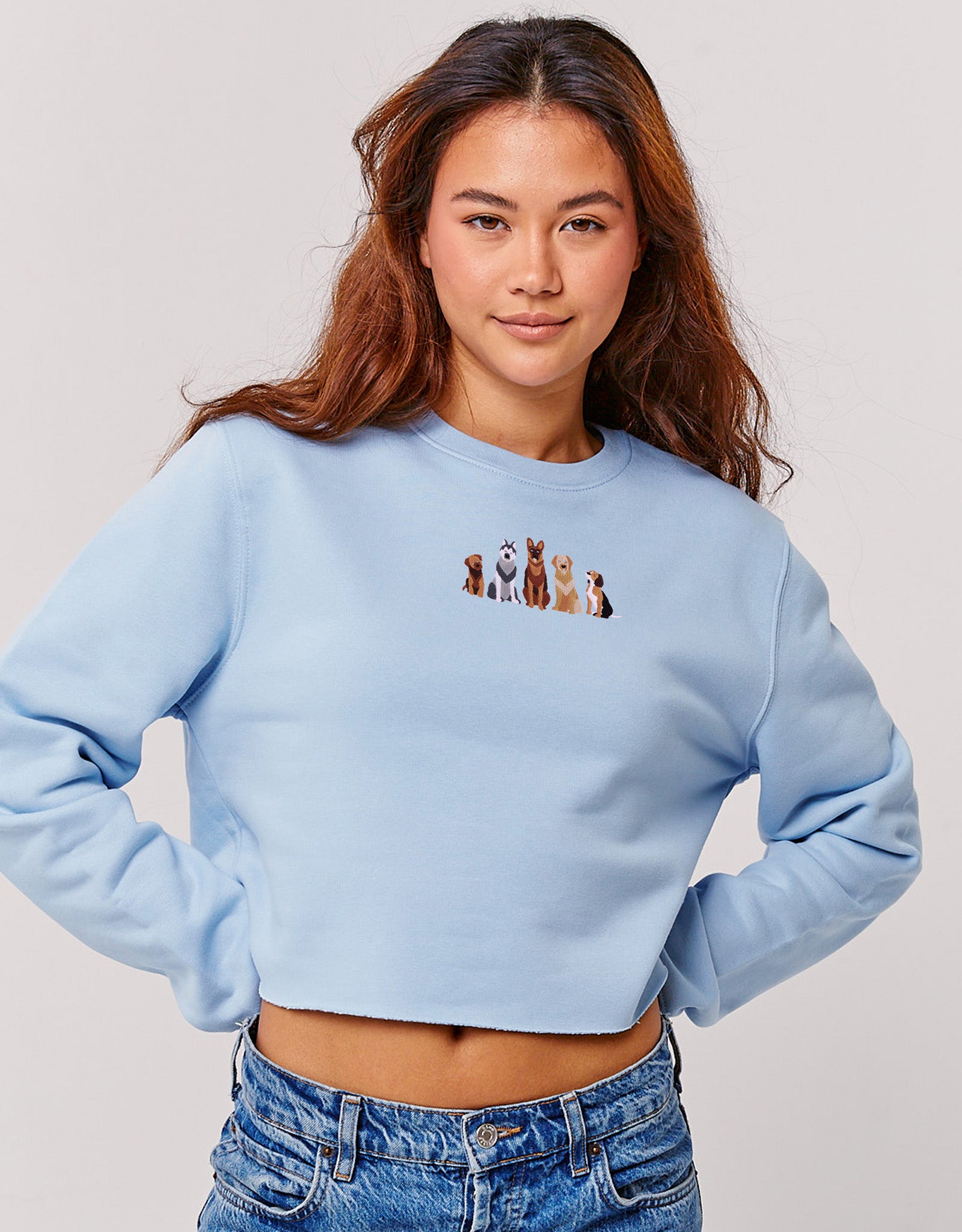 Dogs Embroidered Unisex Sweatshirt