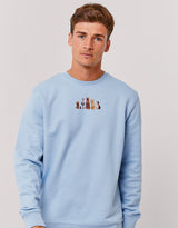 Dogs Embroidered Unisex Sweatshirt