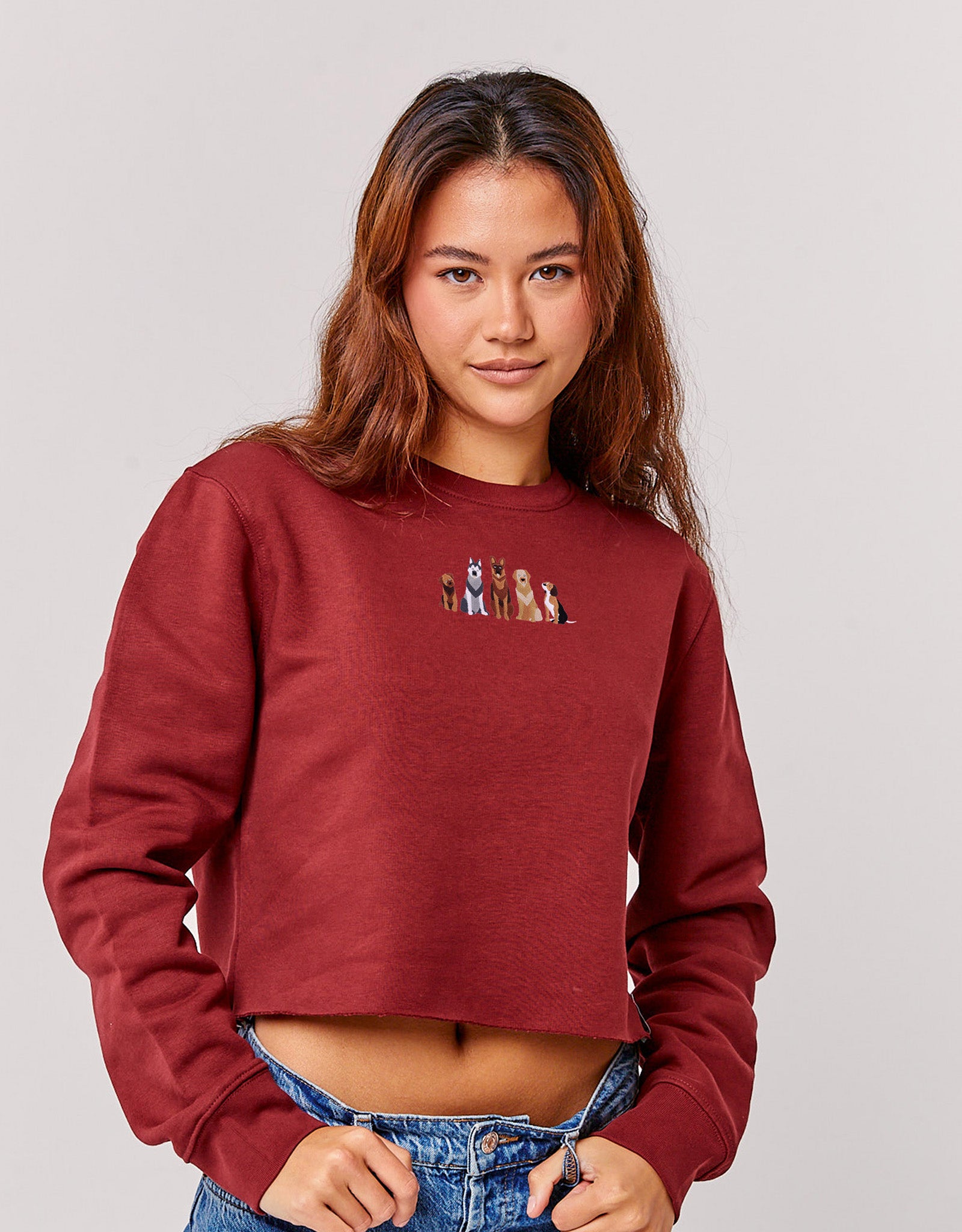 Dogs Embroidered Unisex Sweatshirt