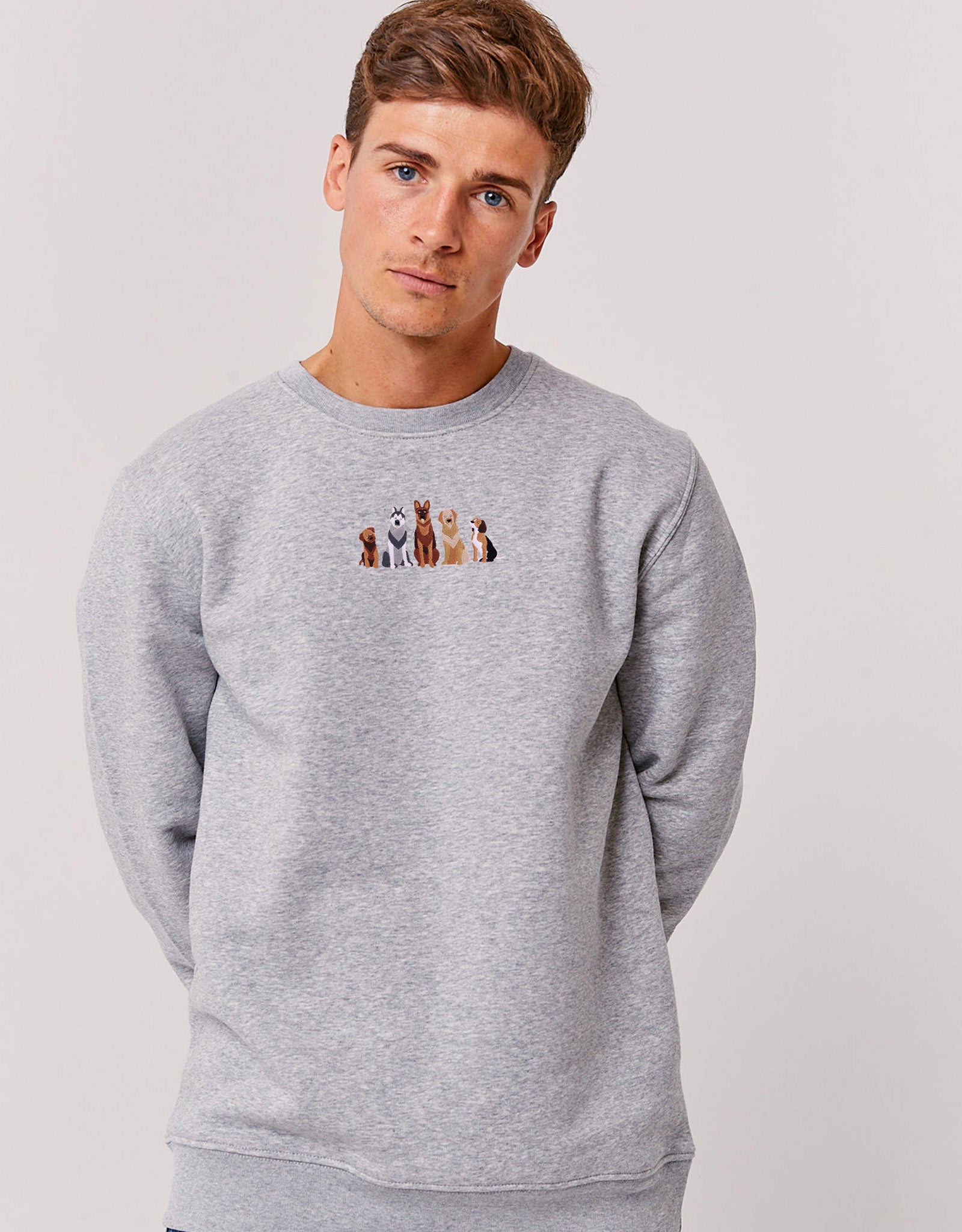 Dogs Embroidered Unisex Sweatshirt