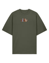 Dogs Embroidered Unisex Oversized Tee