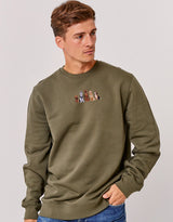 Dogs Embroidered Unisex Sweatshirt