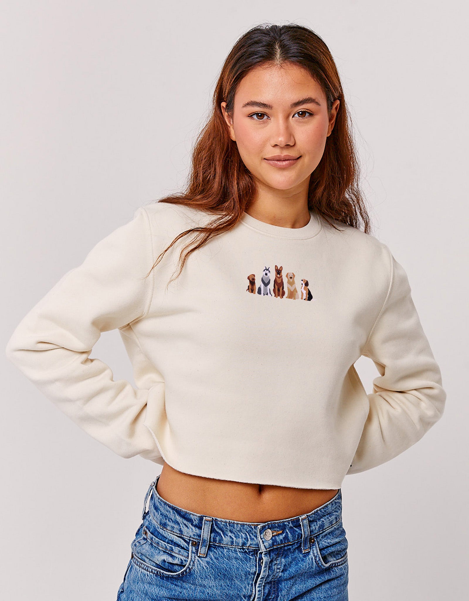 Dogs Embroidered Unisex Sweatshirt