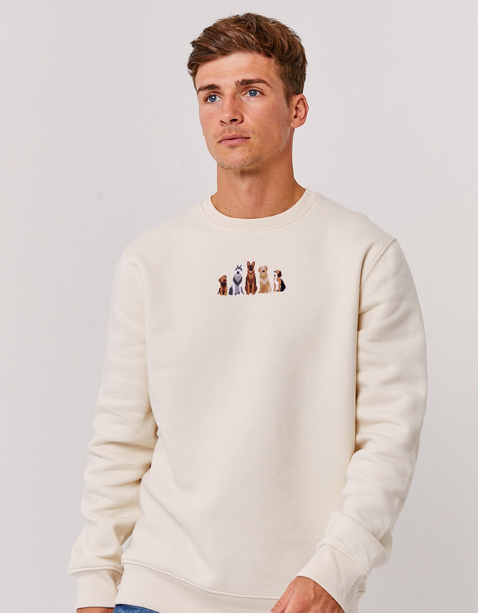 Dogs Embroidered Unisex Sweatshirt