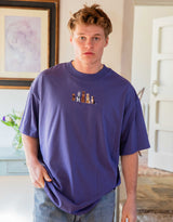 Dogs Embroidered Unisex Oversized Tee