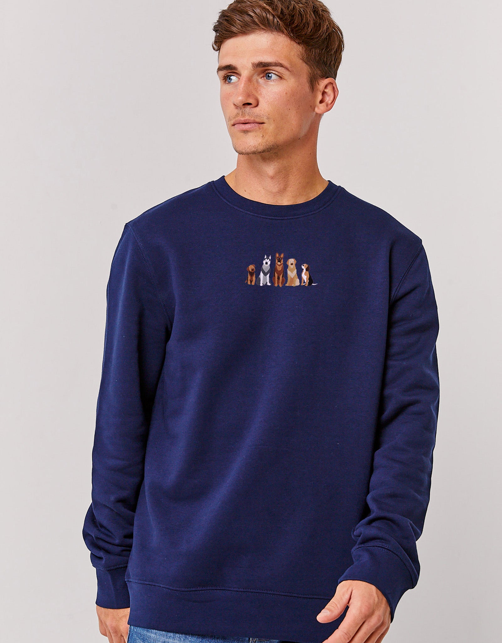 Dogs Embroidered Unisex Sweatshirt