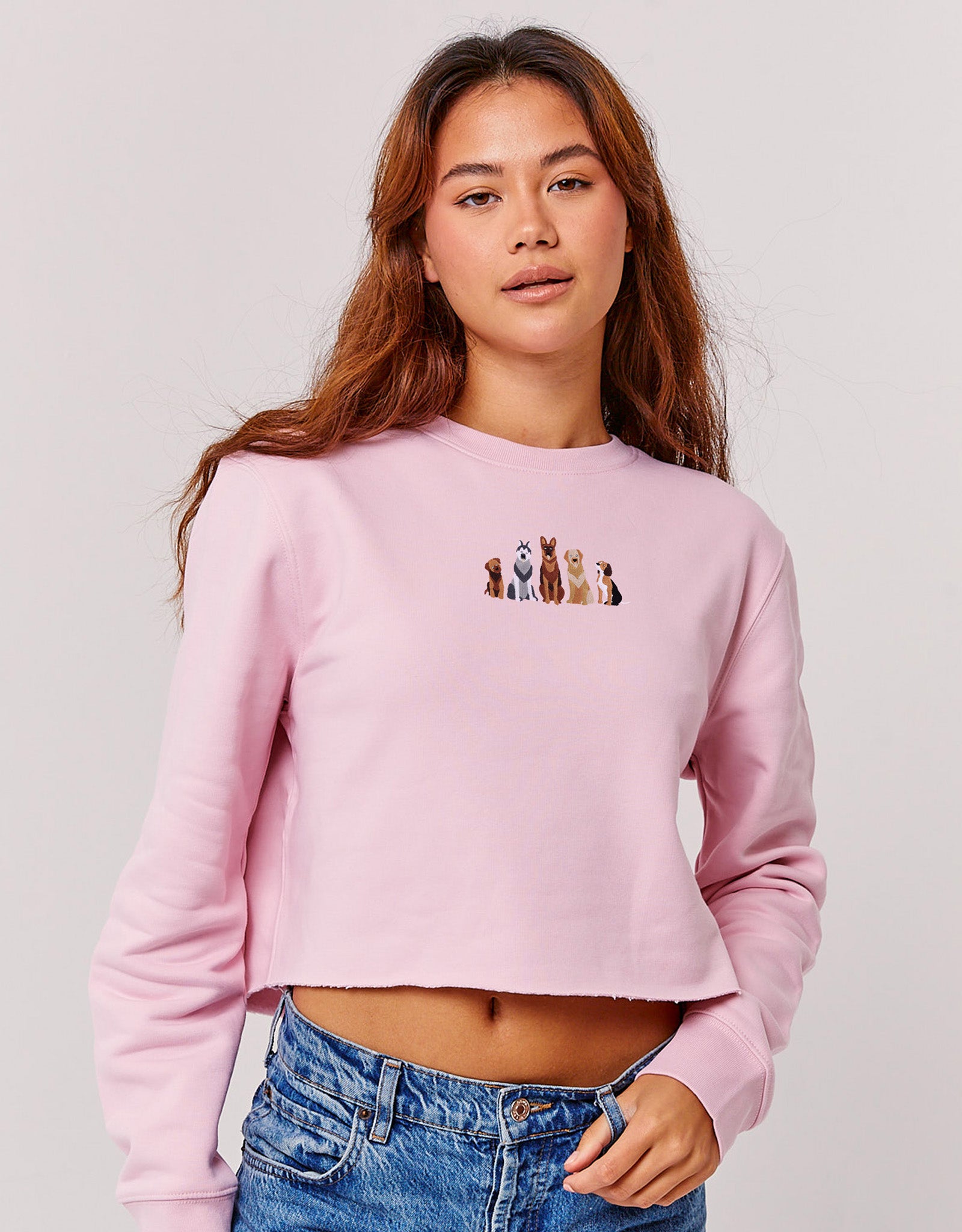 Dogs Embroidered Unisex Sweatshirt