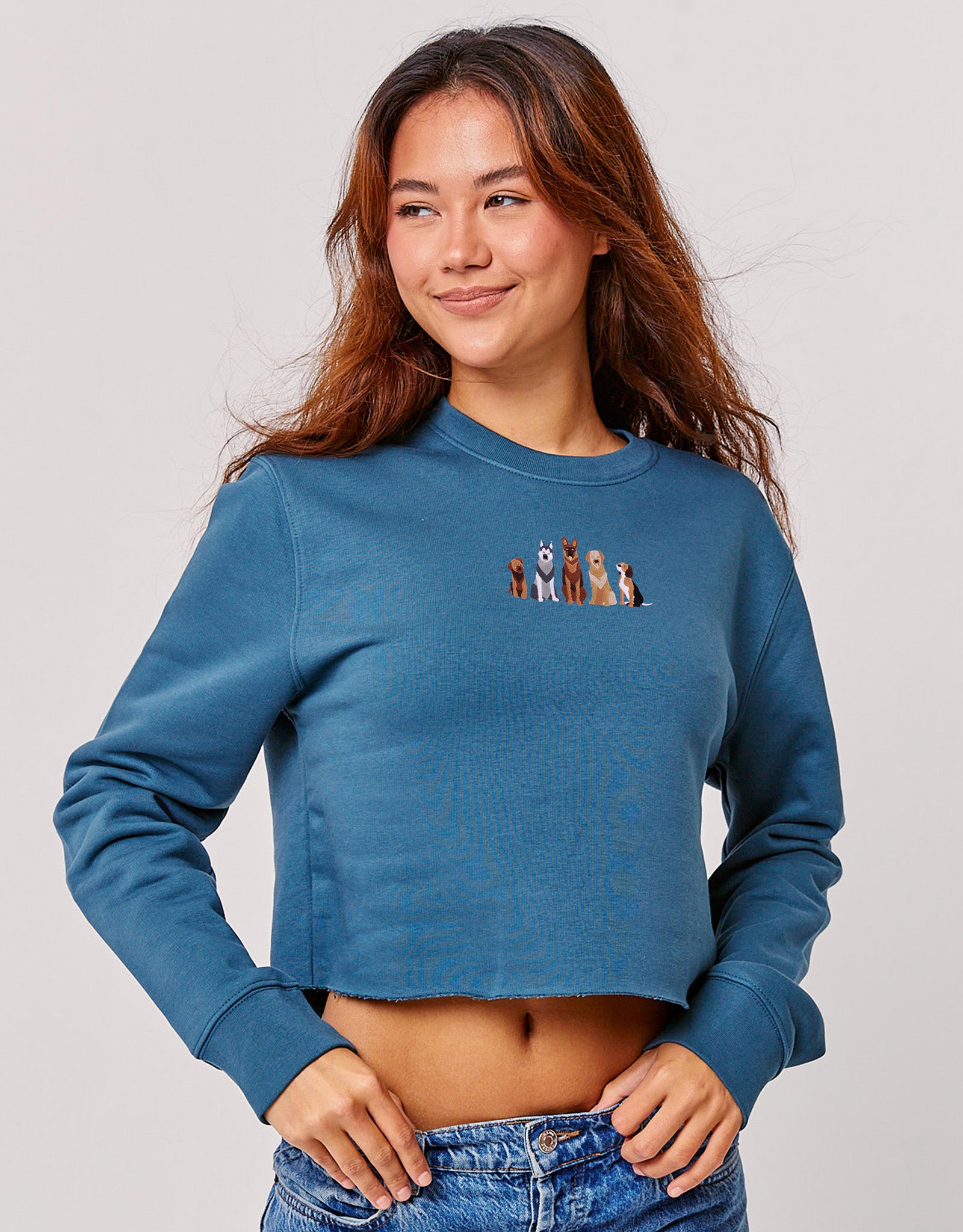 Dogs Embroidered Unisex Sweatshirt