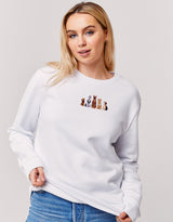 Dogs Embroidered Unisex Sweatshirt
