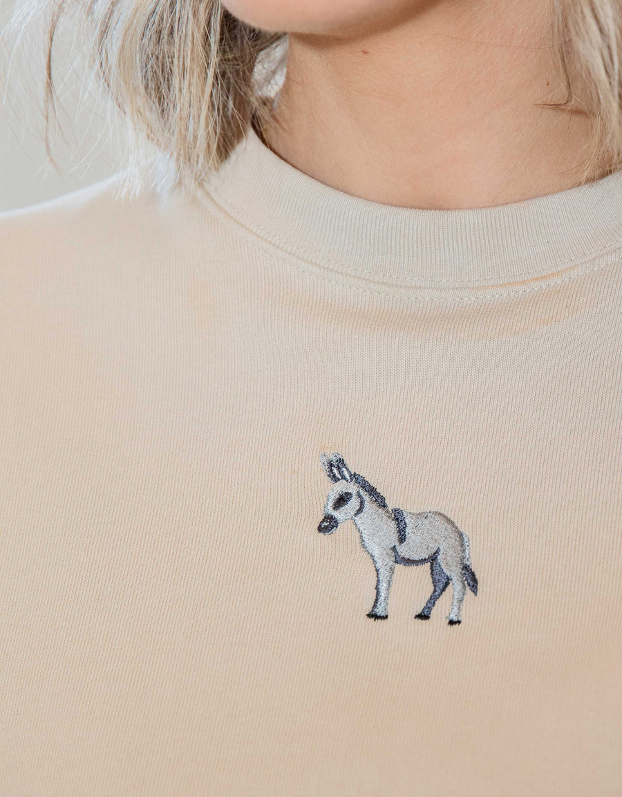 Donkey Embroidered Unisex Oversized Tee
