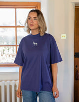 Donkey Embroidered Unisex Oversized Tee