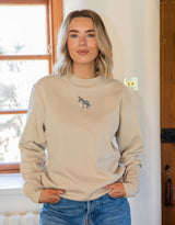 Donkey Embroidered Unisex Sweatshirt