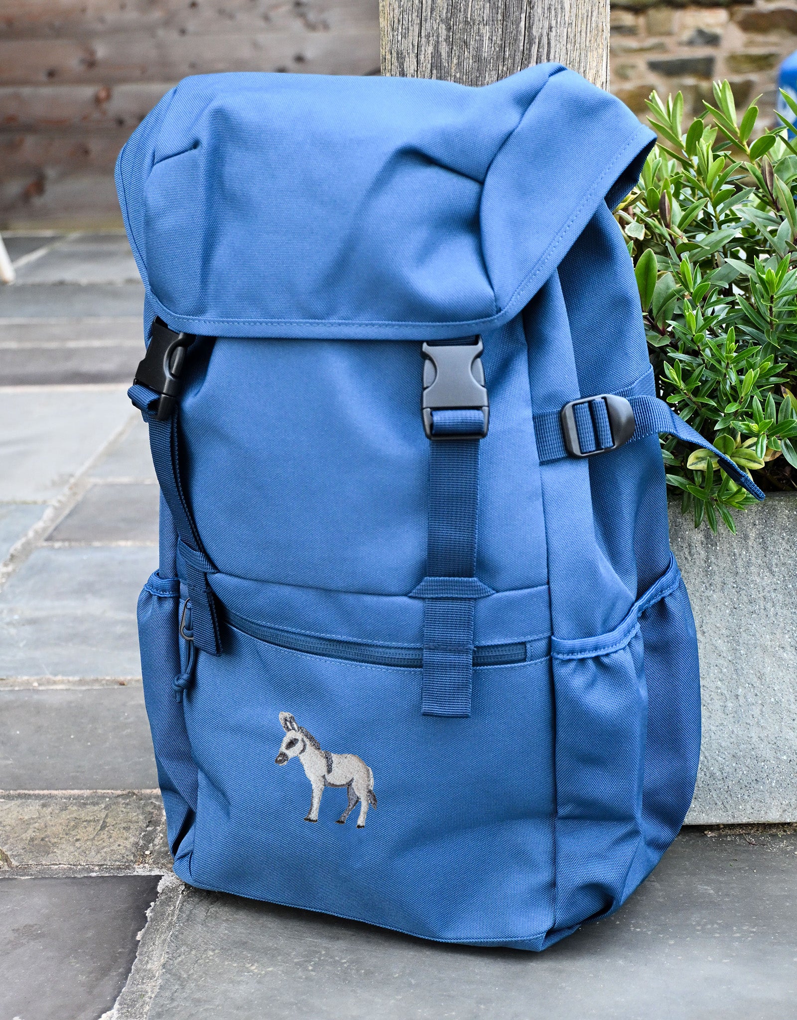 Donkey Embroidered Recycled Rucksack
