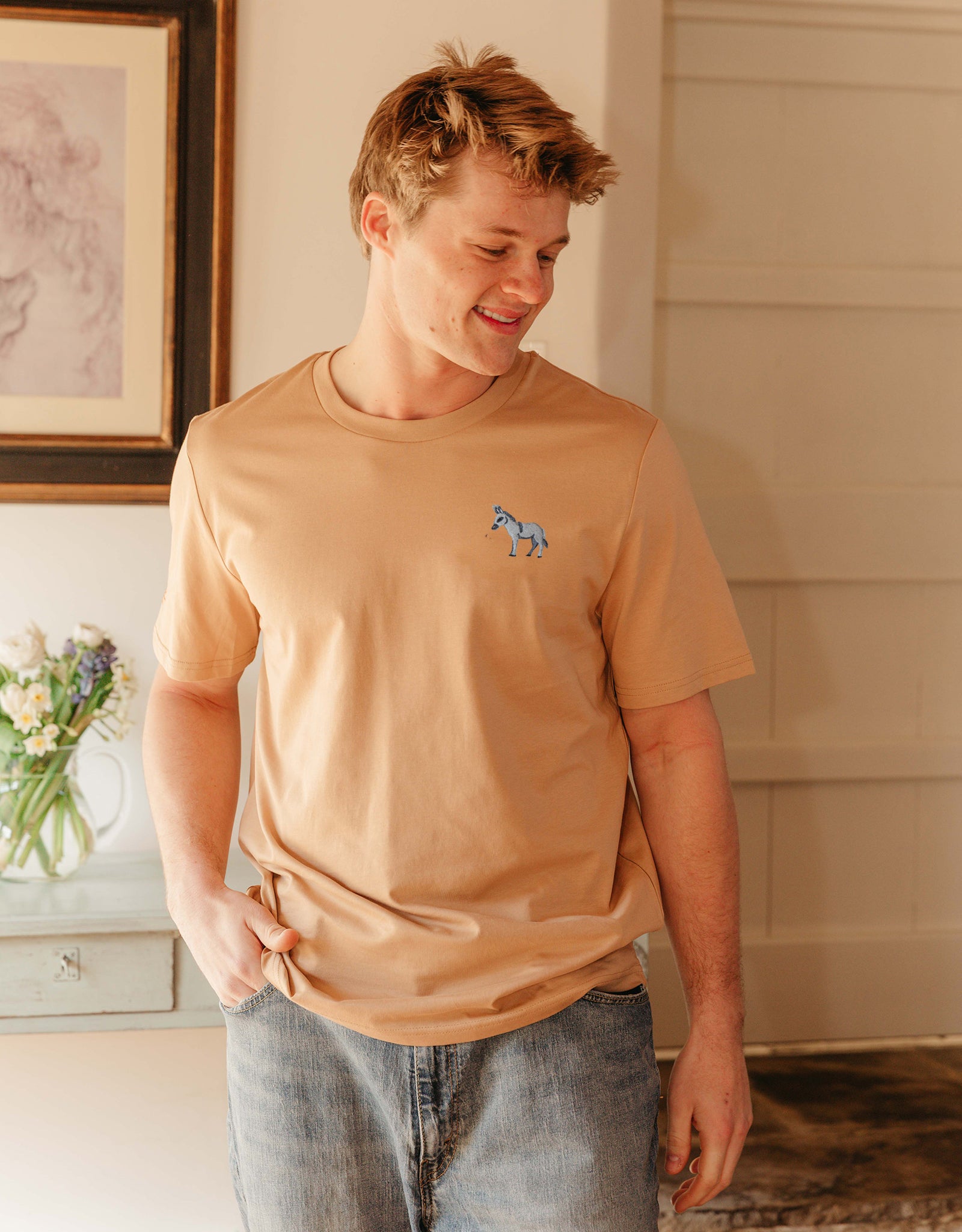 Donkey Embroidered Unisex T-Shirt