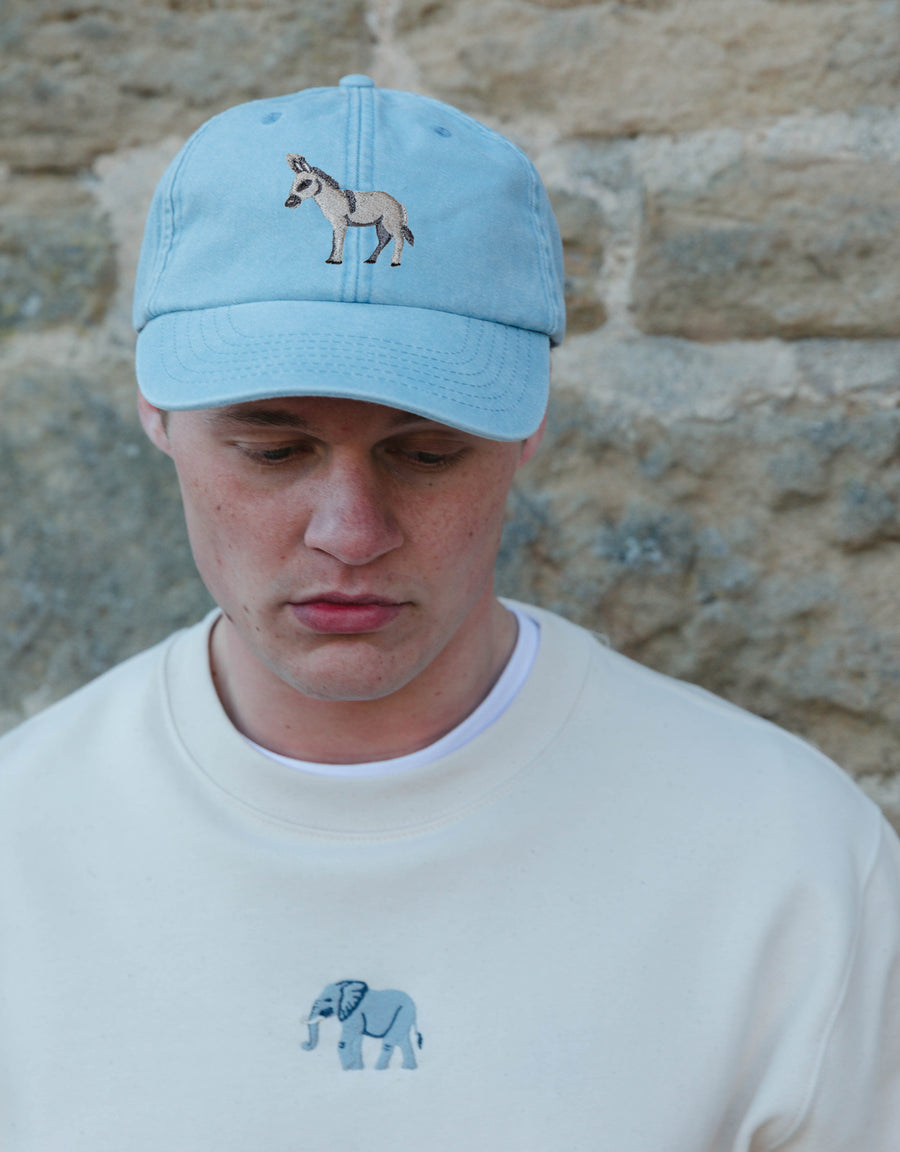 Donkey Embroidered Vintage Cap