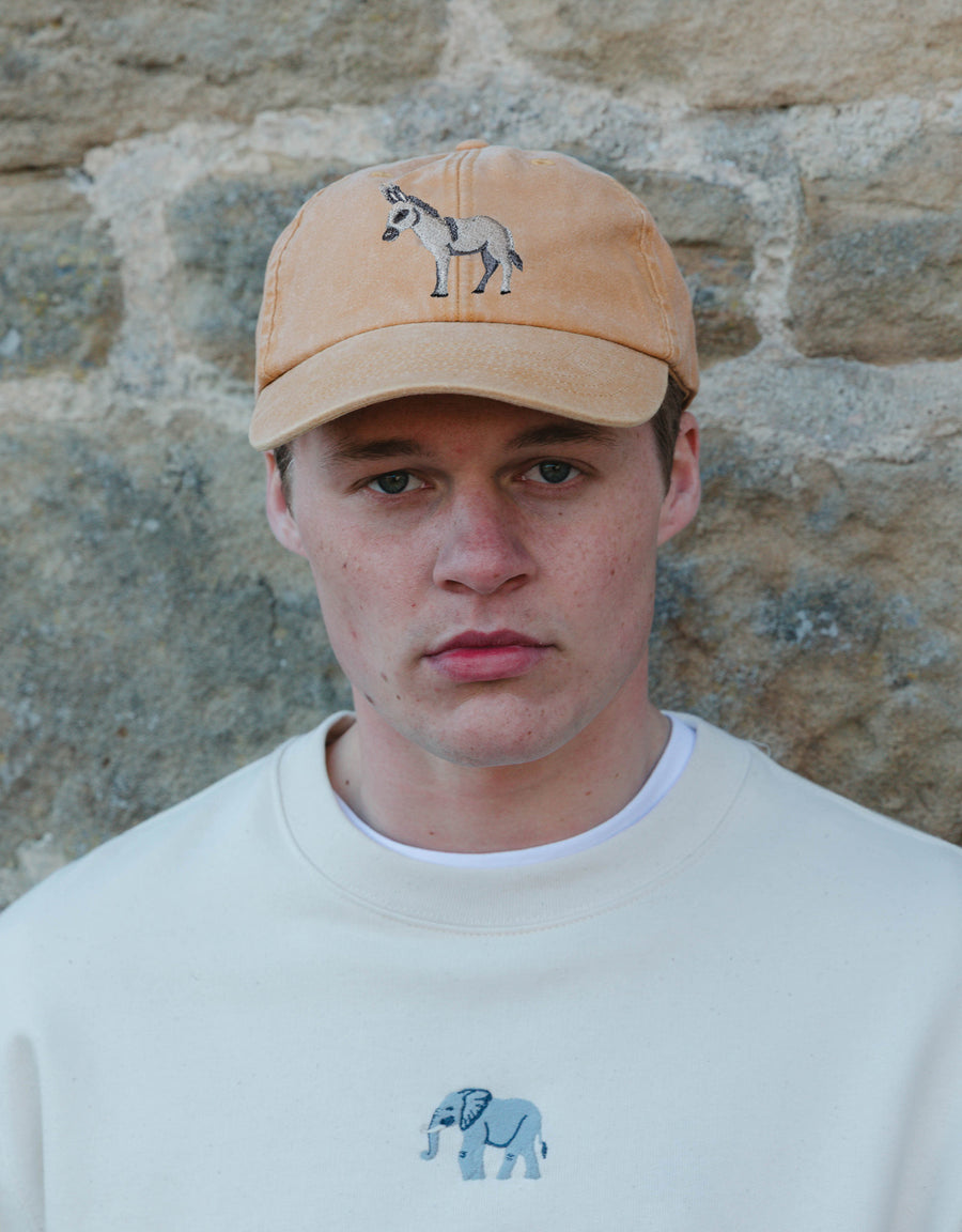 Donkey Embroidered Vintage Cap