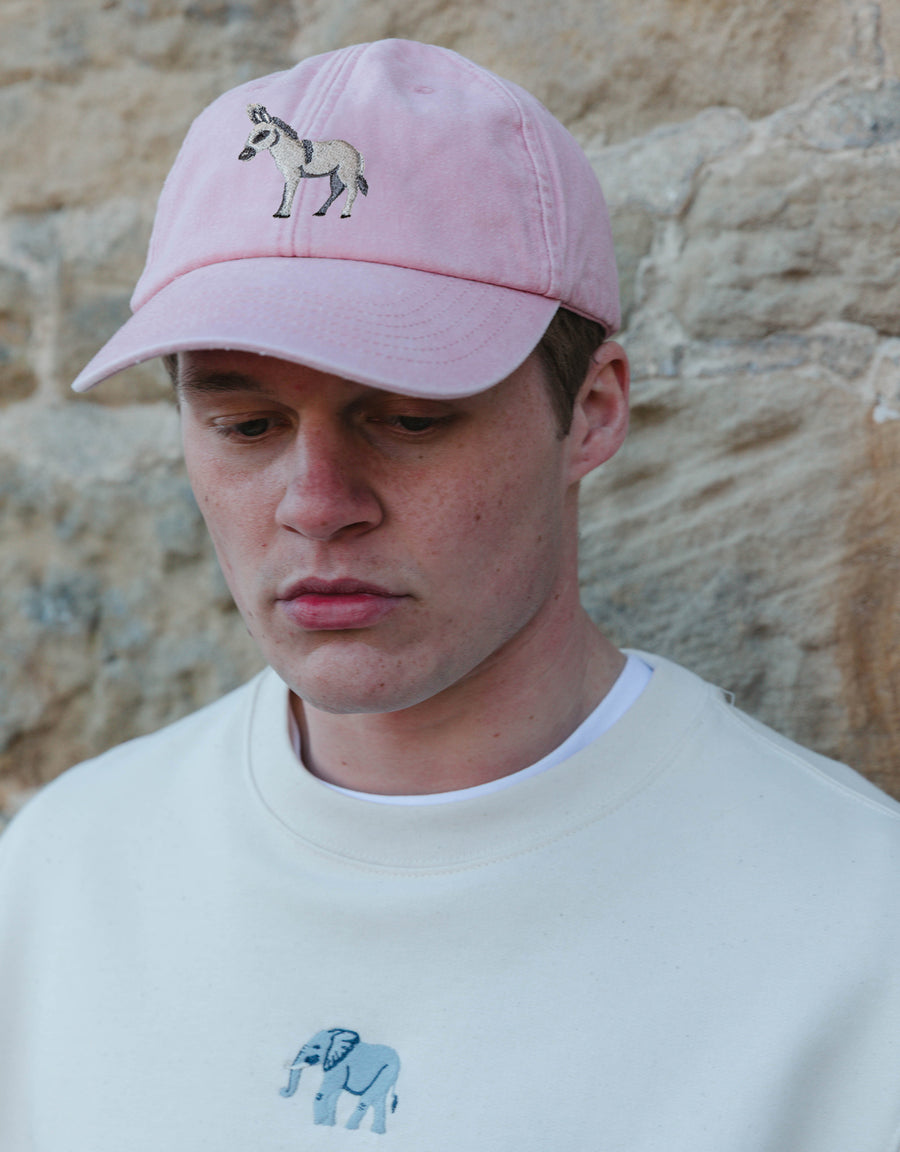 Donkey Embroidered Vintage Cap