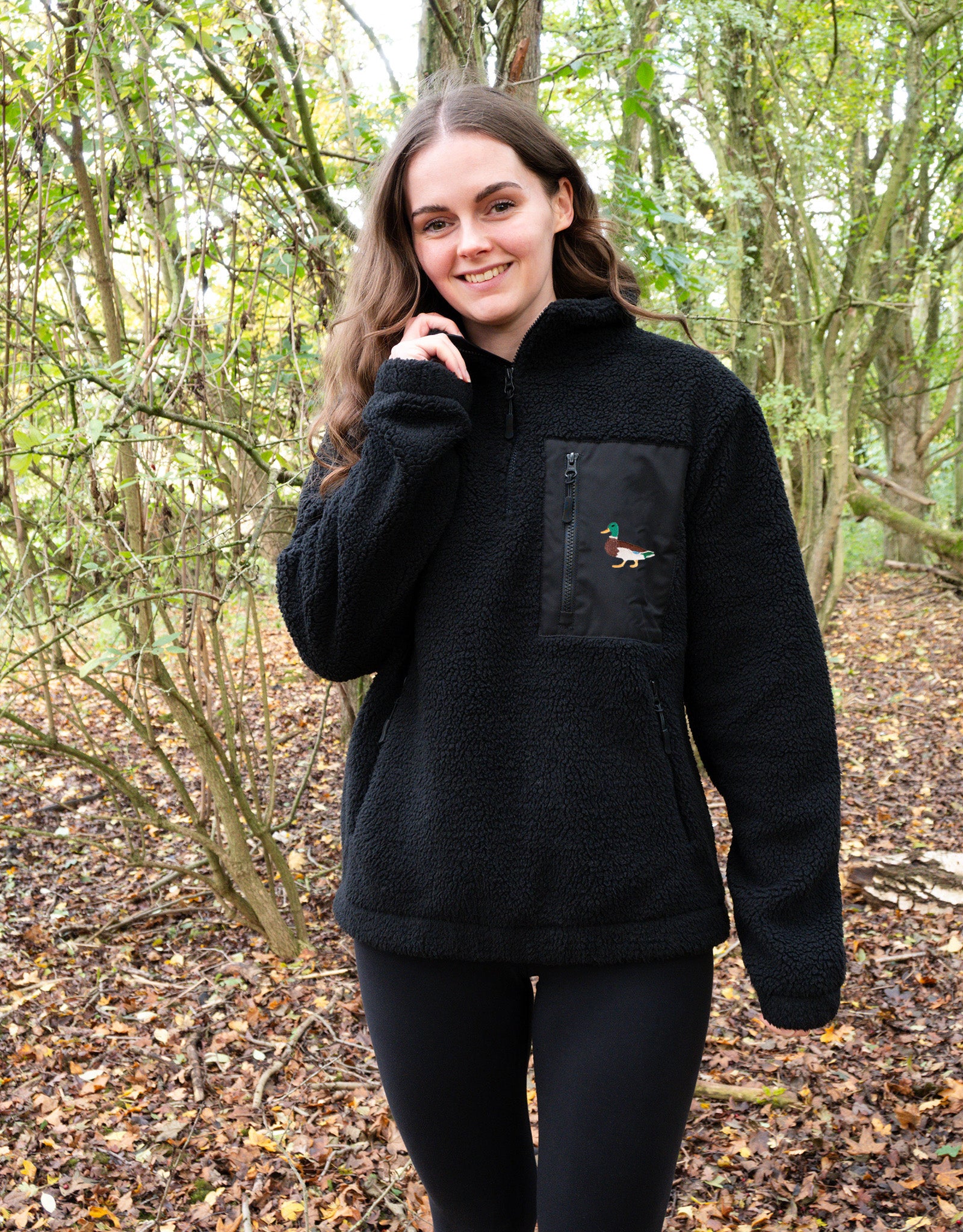 Duck 1/4 Zip Recycled Polyester Fleece