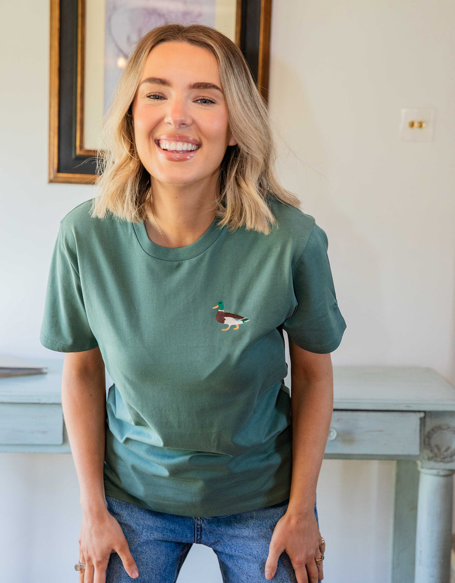 Duck Embroidered Unisex T-Shirt