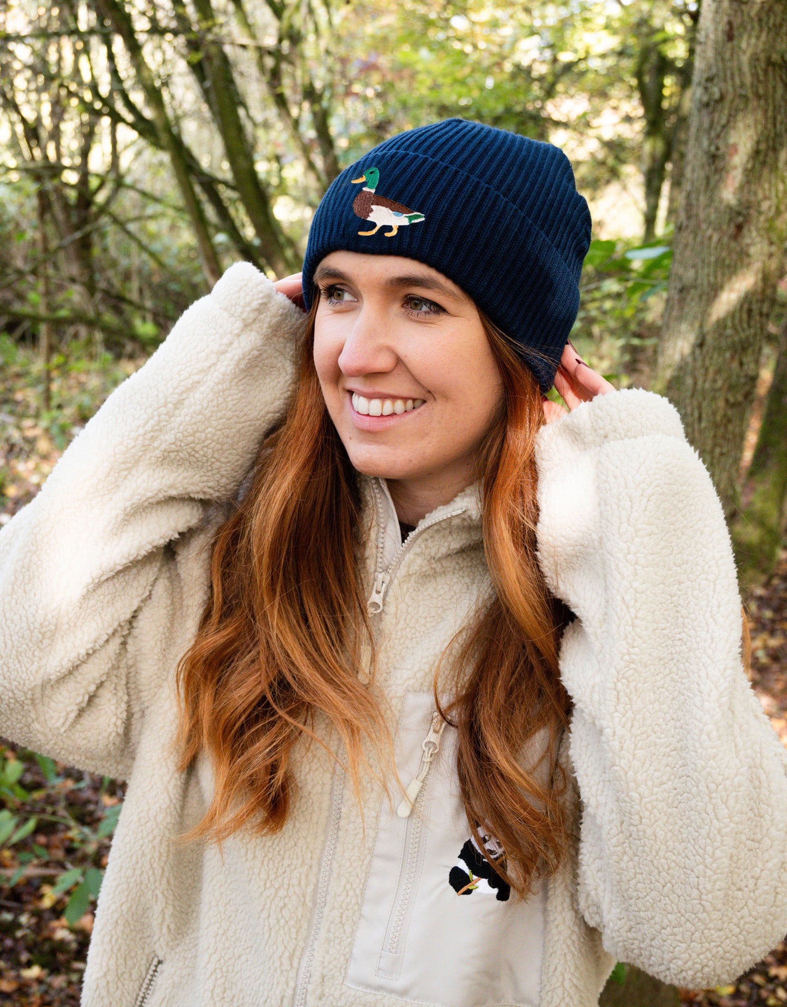 Duck Embroidered Beanie