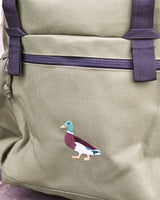 Duck Embroidered Recycled Rucksack