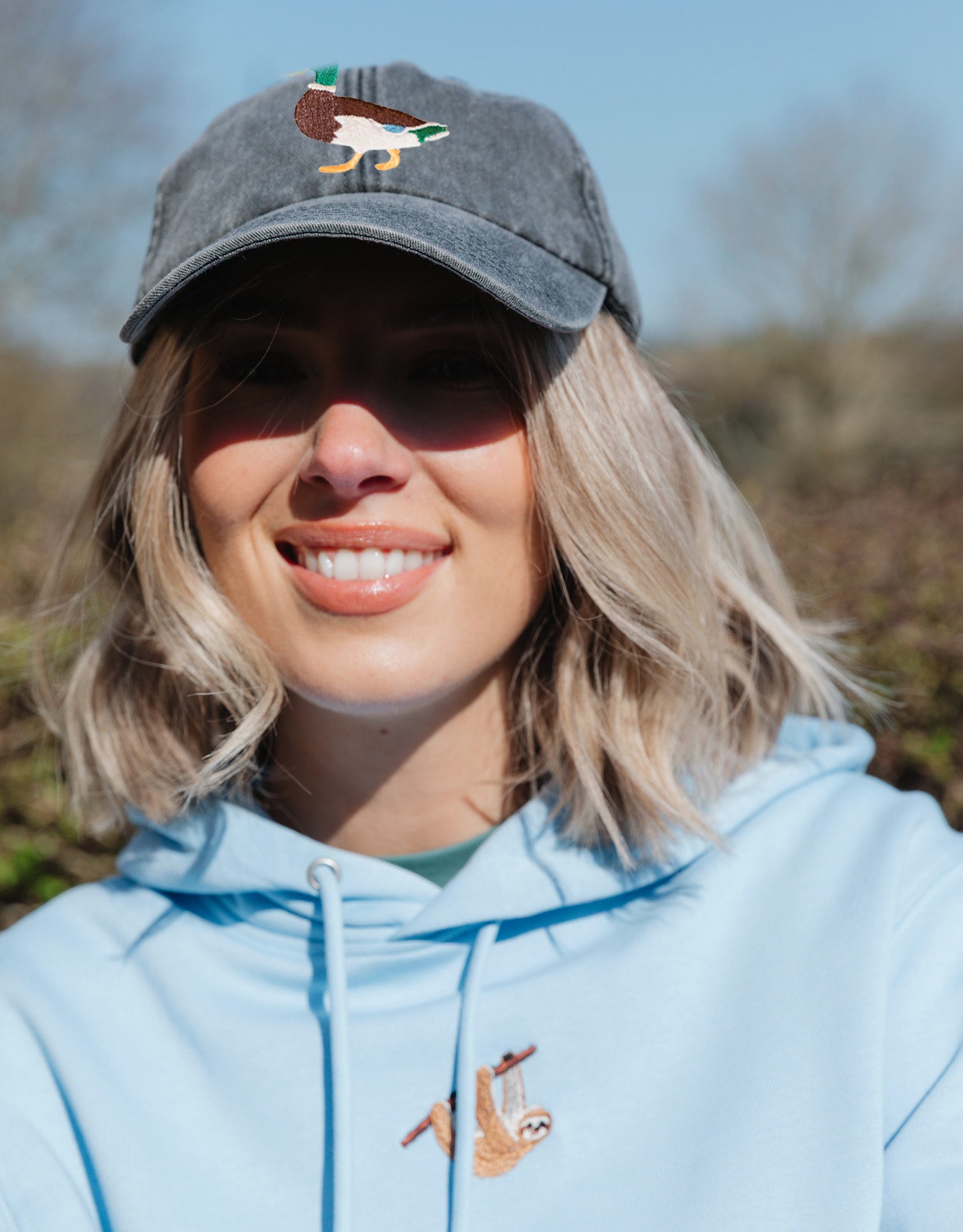 Duck Embroidered Vintage Cap