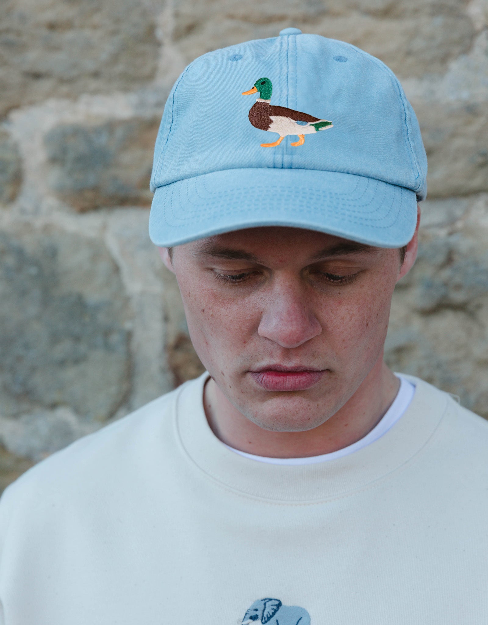 Duck Embroidered Vintage Cap
