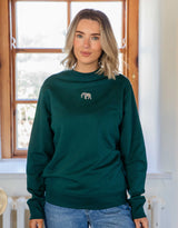 Elephant Embroidered Unisex Sweatshirt