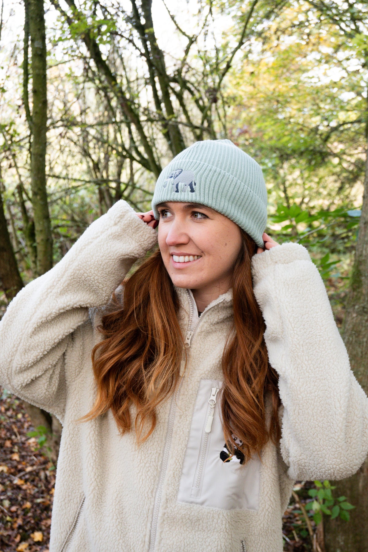 Elephant Embroidered Beanie