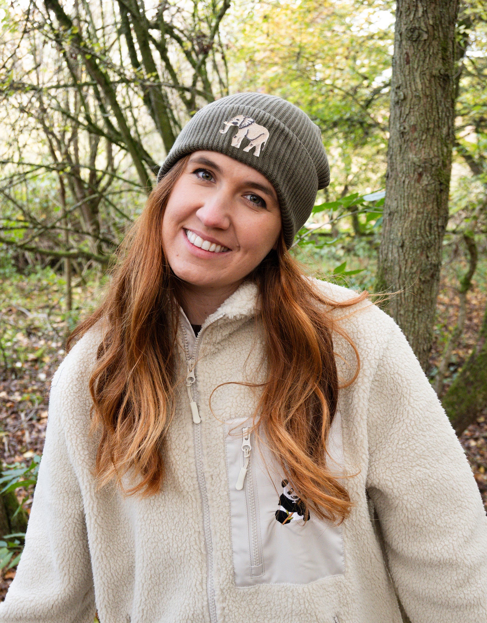 Elephant Embroidered Beanie