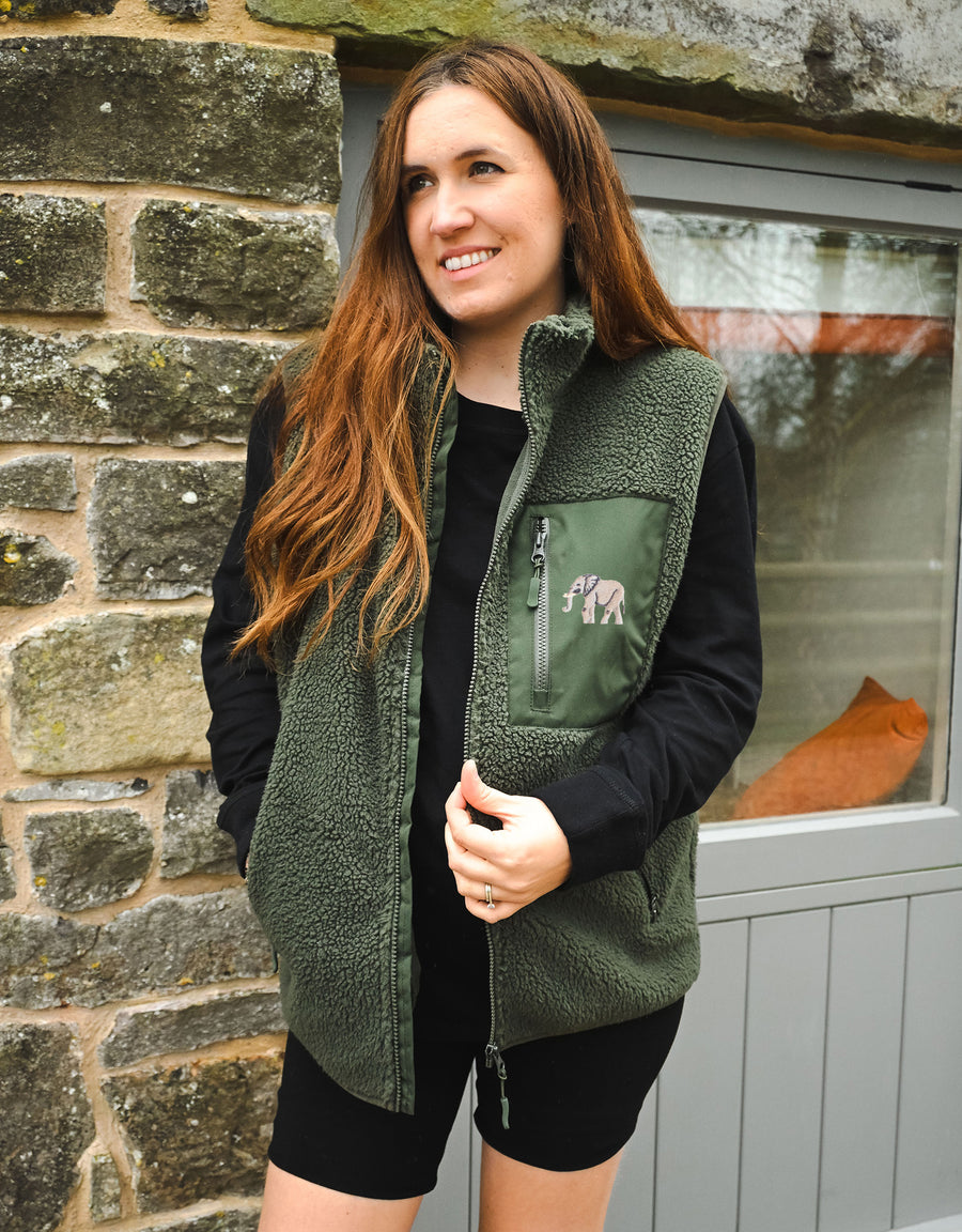 Elephant Recycled Polyester Fleece Gilet