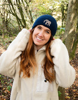 Elephant Embroidered Beanie