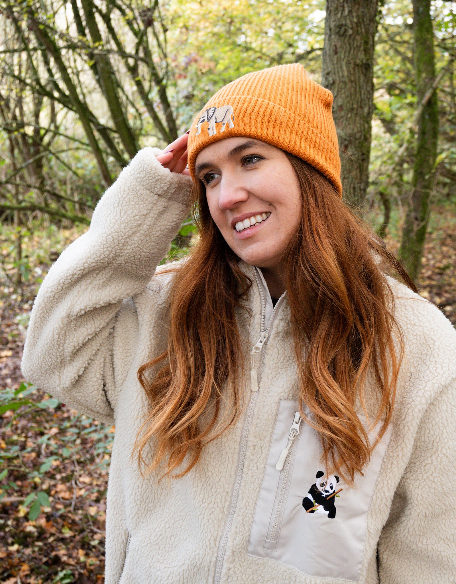 Elephant Embroidered Beanie