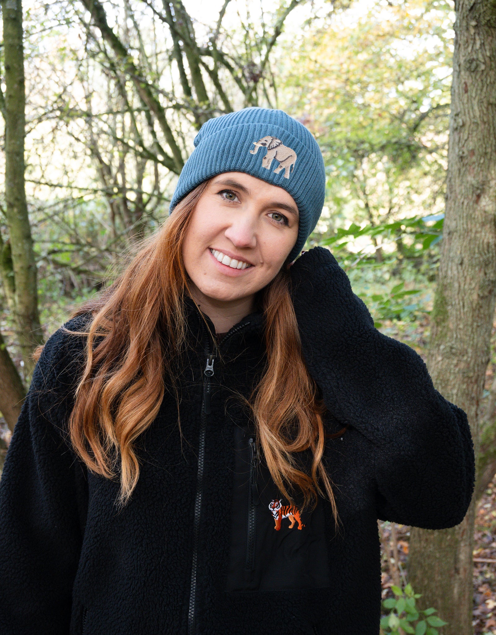 Elephant Embroidered Beanie