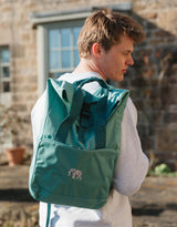 Elephant Embroidered Fold-Top Backpack