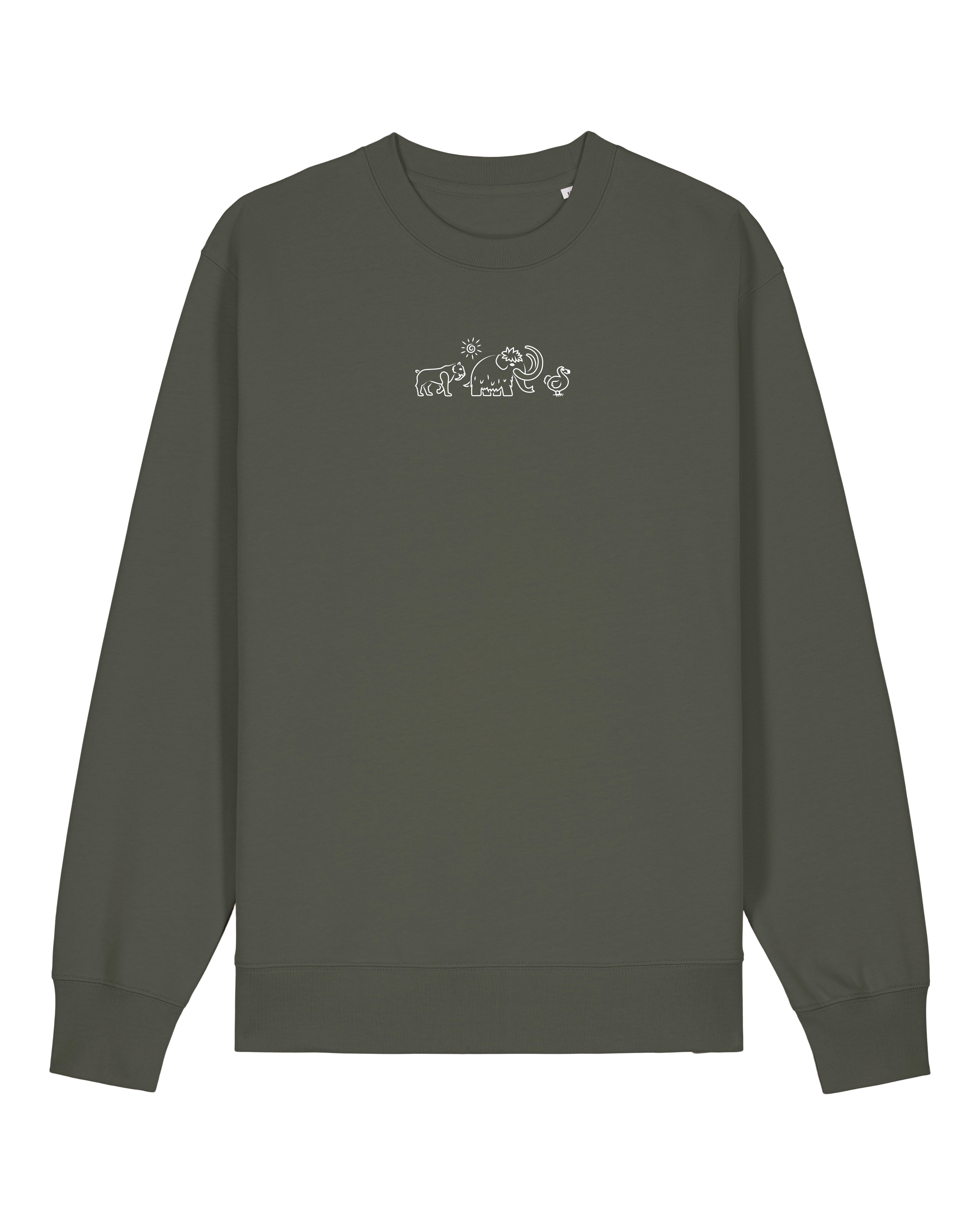 Extinct Drawing Embroidered Unisex Sweatshirt