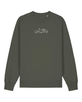 Extinct Drawing Embroidered Unisex Sweatshirt