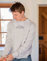 Extinct Drawing Embroidered Unisex Sweatshirt