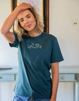 Extinct Drawing Embroidered Unisex T-Shirt