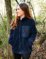 Brown Bear Full Zip Recycled Polyester Fleece